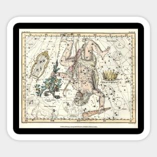 Constellations Hercules, Lyra, Corona Borealis- Alexander Jamieson Sticker